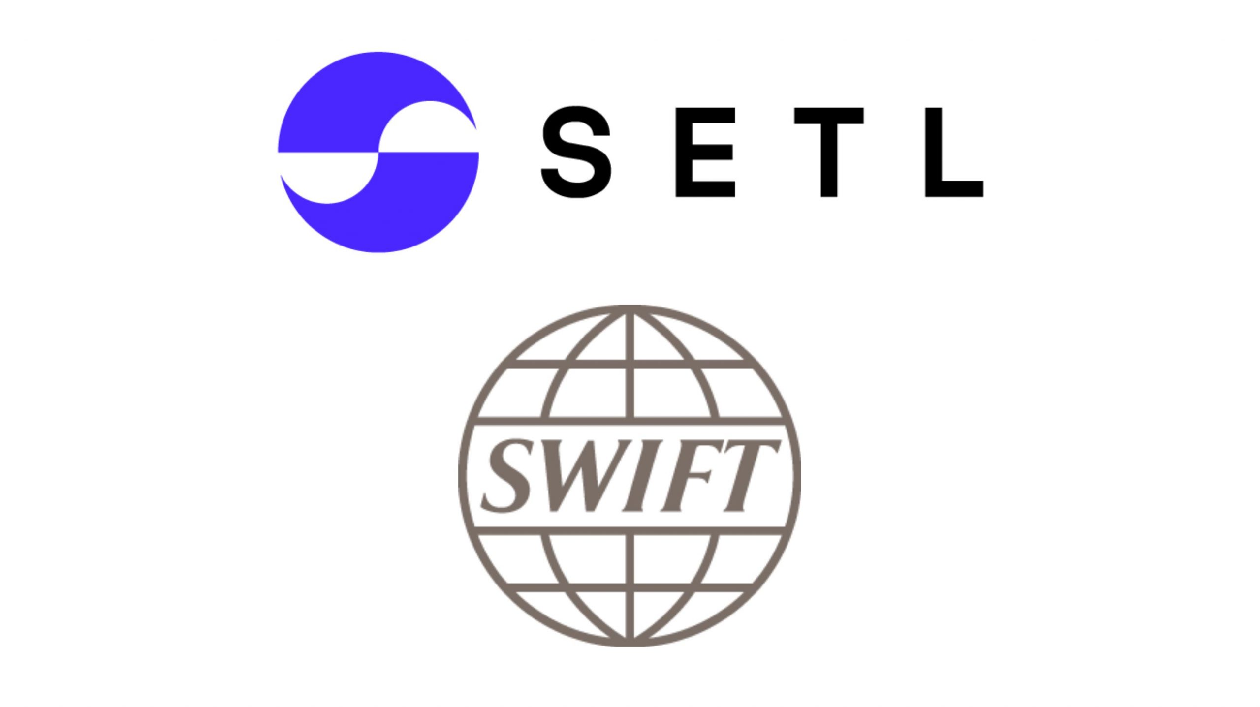 Setl Logo and SWIFT logo featured stacked.
